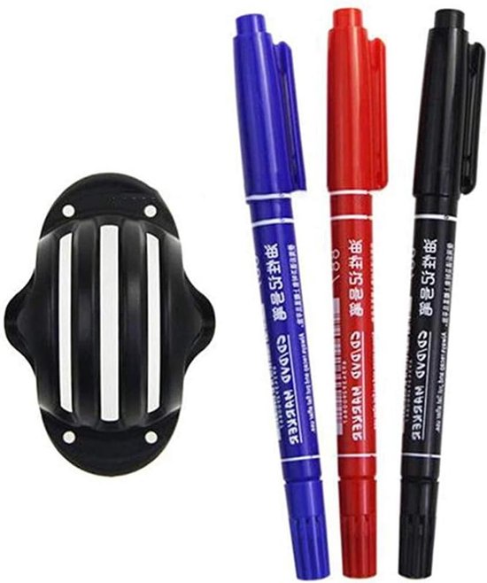 Golfbal Liner Marker Tekenhulpmiddel voor Uitlijning en Training met 3 Pennen voor Putting Oefeningen en Precisie
