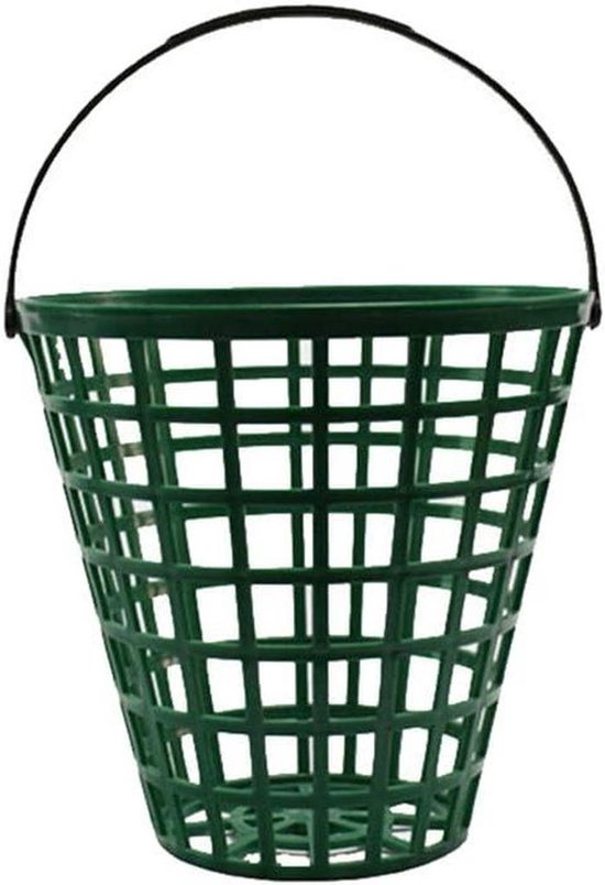 Golfbal Mand - Golfbalhouder Ballenbak - Golf Oefenen - Roestvast ABS Kunststof - 100 Ballen - Zwart