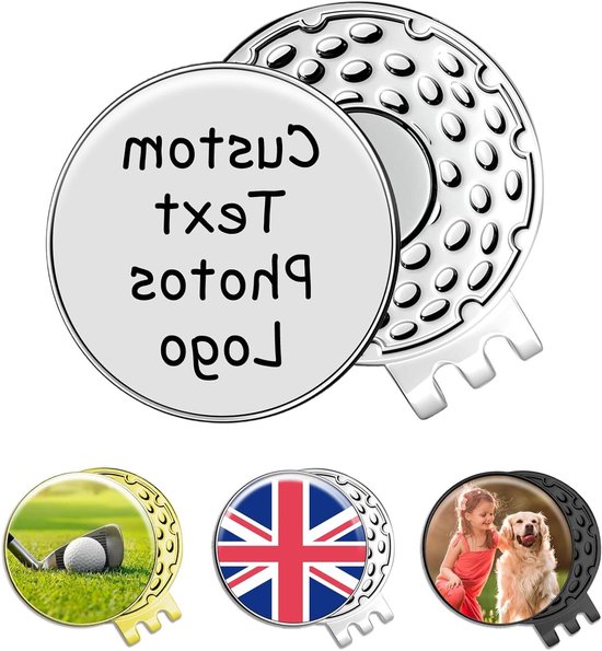 Golfbal Marker - Petclip Ball Marker - Golfen - Magnetische Bevestiging - One size - Zilver