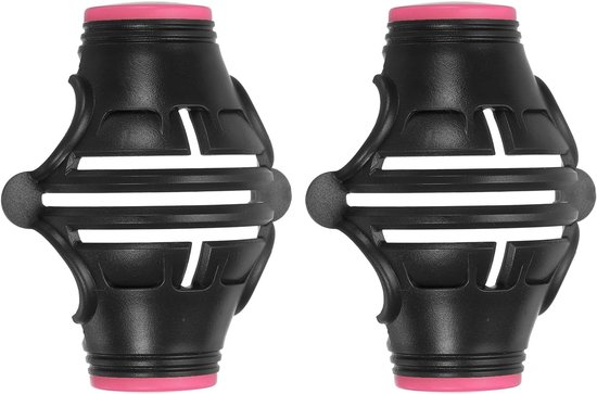 golfbal marker stencil 2 stuks - zwart/roze - 360 graden uitlijning tool - voor mannen en vrouwen - ServiceTopper