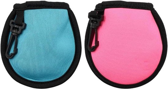 Golfbal Reiniger Tas met Karabijnhaak Golf Accessoires Waterdichte Golftas - Golfkarretje - 2Pack - Geschikt voor Merk - Diverse Kleuren van Merkloos