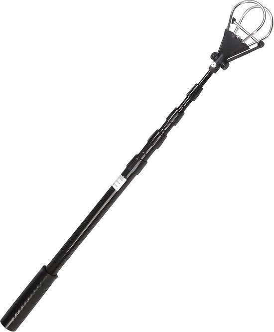 Golfbal Retriever - Ballenhengel Ballenvanger - Ballen Terughalen - Telescopisch Uitschuifbaar - Tot 185 cm - Zwart