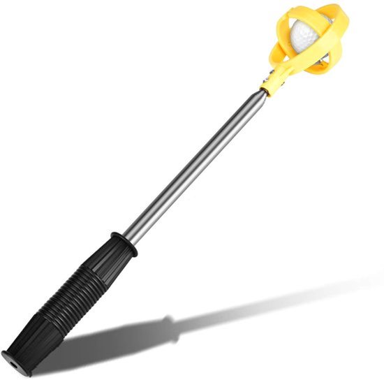 Golfbal Retriever Telescopisch - Golfbalpick-up - Golfbalplukker - Automatische Vergrendeling - Lichtgewicht - Geel