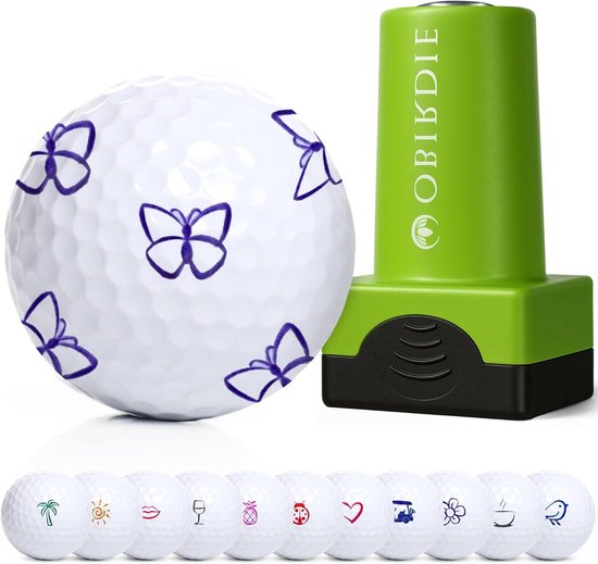 Golfbal stempel - Golf accessoire - Golfbal markeren - Zelfinktend ontwerp - 1.9 cm x 1.3 cm - Niet gespecificeerd