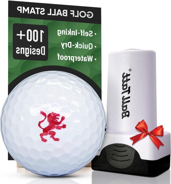 Golfbal Stempel - Golfbal Marker - Golfbal Identificatie - Zelfinktend Sneldrogend - 0.75 x 0.5 inch - Ongebreidelde Leeuw