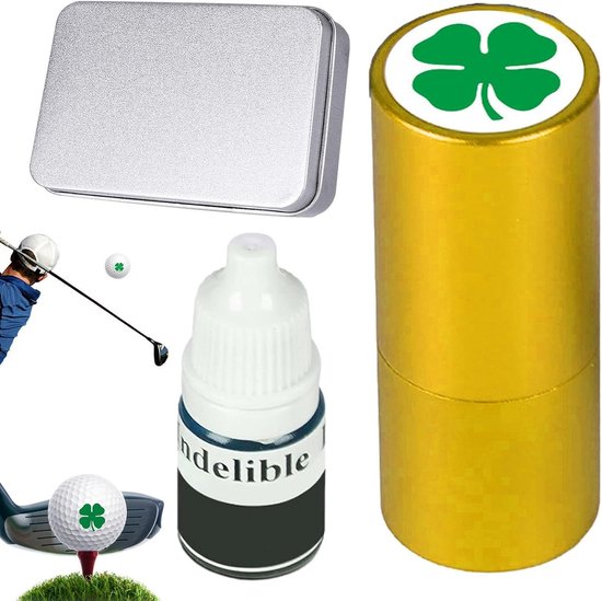 Golfbal Stempel Kit - Bal Markering - Golf Identificatie - Sneldrogende Inkt - 8165 g - Zwart