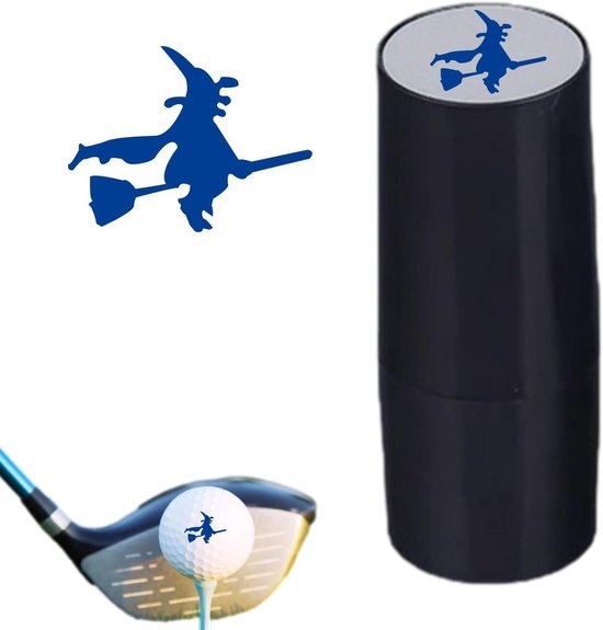 Golfbal Stempel - Marker Pen - Golfbaan Identificatie - Sneldrogende Inkt - 0.9 cm Afdruk - Zwart