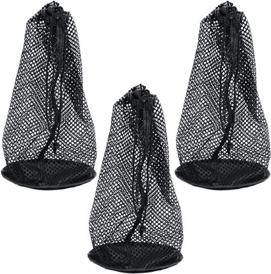 Golfbal Tas Lichtgewicht - Opbergtas voor 48-56 Golfballen - Duurzaam Nylon - Draagbaar - Set van 3 - Gemakkelijk te Reinigen