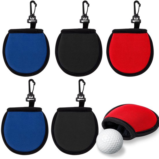 Golfbal Waszak - Draagbare Cleaner met Clip - Set van 6