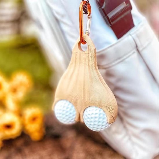 Golfbalhouder Draagbaar - Golfbal Opbergzak - Golfbal Dispenser - Kunststof - Compact - Handig voor op de golfbaan - Golfbaldispenser
