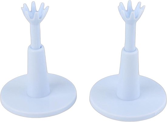 Golfbalhouder Set - Golf Tees - Golf Training - Verstelbare Hoogte - 2 stuks - Wit