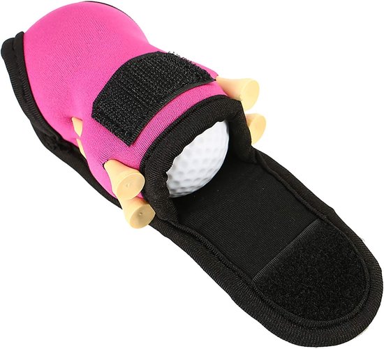 Golfbalhouder Tas - Golf Accessoire - Golfen - Inclusief Ballen Tees - Houdt 2 Ballen - Roze