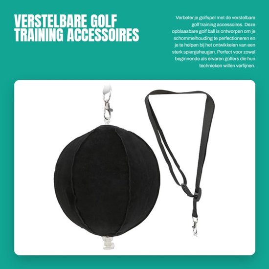 Golfball - Verstelbaar Trainingsaccessoire - Opblaasbare Golfbal - PVC - Schommelhouding Correctie - Effectieve Swing Verbetering - Golftrainer