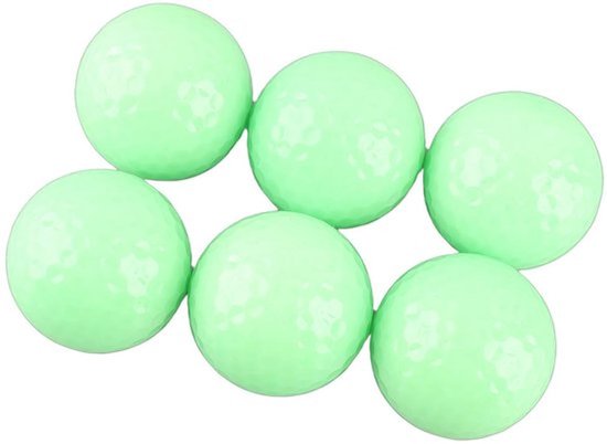 Golfballen 6 Stuks - Oplichtende Golfballen - Nacht Golfballen - Fluorescerende Oefenballen - Zacht en Duurzaam - Eenvoudig te Heropladen - Lichtgevende Golfballen