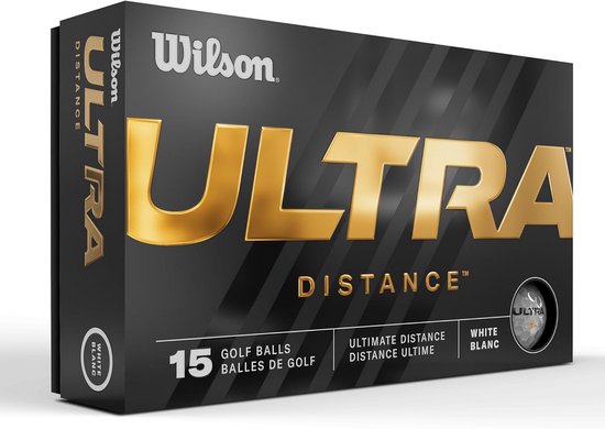 Golfballen - Afstandsballen - Lange afstand - Lage driver spin - 15 Pack - Wit