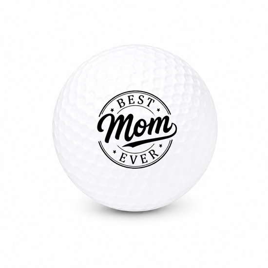 Golfballen Best Mom Ever - Moederdag Golf Cadeau - 3 stuks - Wilson - Bedrukte Golfballen