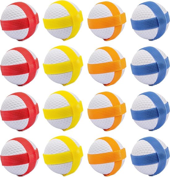 Golfballen - Chip N Stick Ballen - Golf Oefenen - Extra Kleverig - 16 Stuks - Wit
