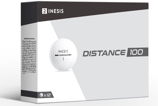 Golfballen Distance 100 – 12 stuks – Sneeuwwit – Extra Lange Afstand van Merkloos