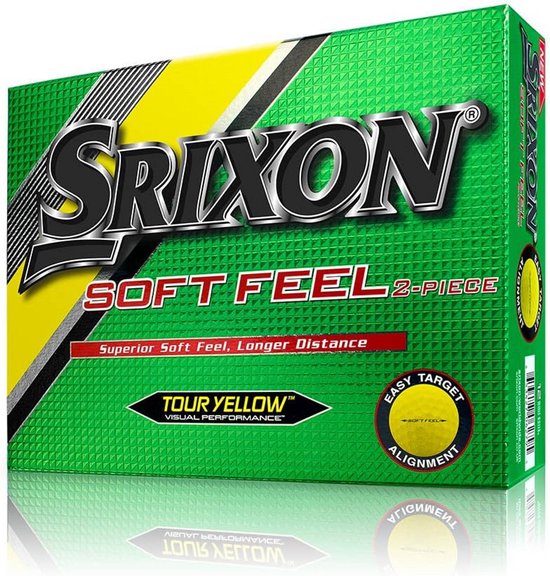 Golfballen Doos - Zachte Ballen - Sport en Spel - Lage Compressie Kern - 12 Stuks - Geel