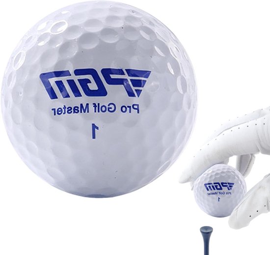 Golfballen - Dubbellaags ballen - Golf training - Hoge elasticiteit - 42.6 mm - Wit