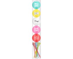 Golfballen Gift 5 Golfballen Felicitatie Set Inclusief Tees