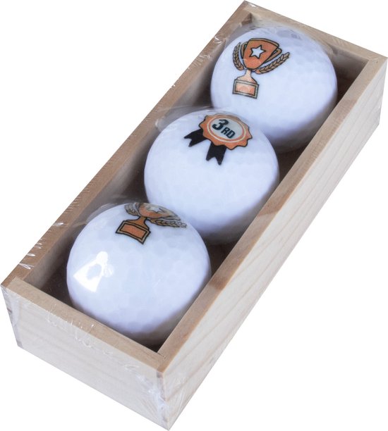 Golfballen Gift Set 3e Prijs 3 Ballen in Box van DeVeligheidsFabriek