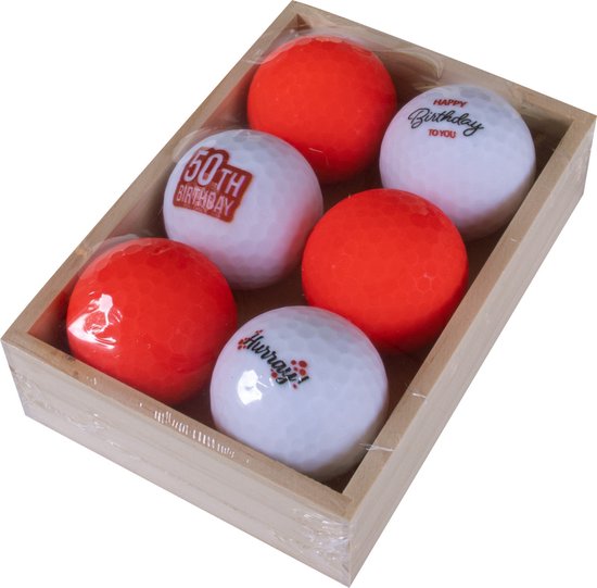 Golfballen Gift Set Happy 50e verjaardag van Out of the Blue.
