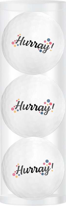 Golfballen Gift Set Hurray 3 Ballen van Anniversary House