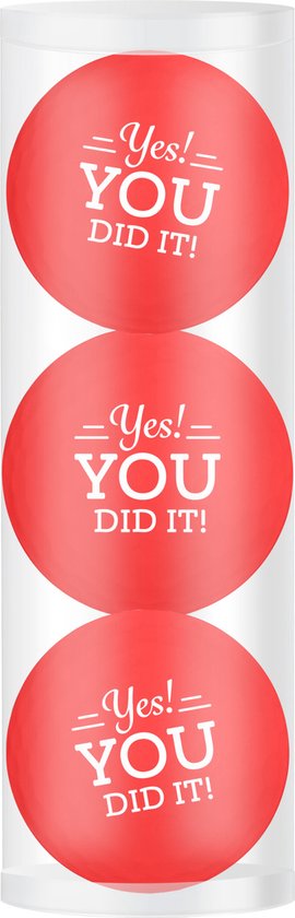 Golfballen Gift Set Yes You Did It! van Luxe