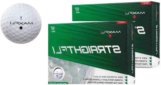 Golfballen - Golf ballen - Rechte vlucht - Minder spin - 24 stuks - Wit