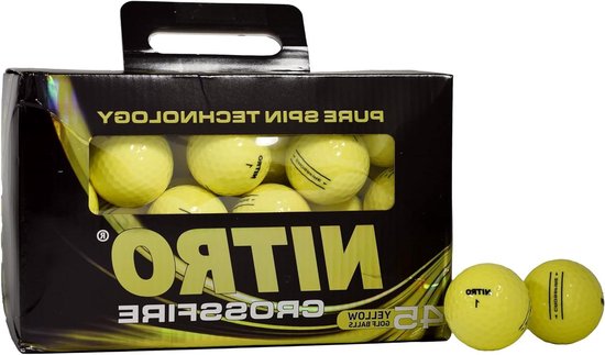 Golfballen - Golf sportballen - Afstand vergroten - Titanium kern - 45 stuks - Geel