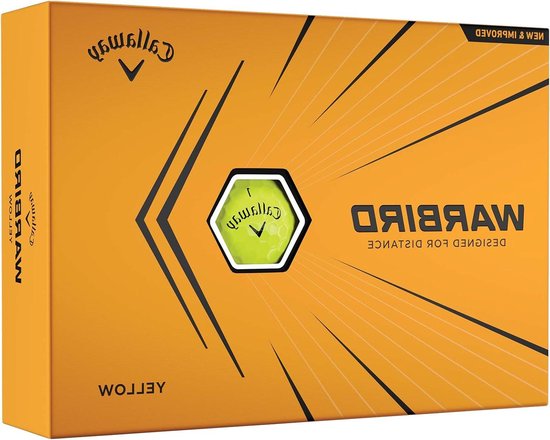 Golfballen - Golfbal Set - Afstand Vergroten - Extra Grote Kern - 12 stuks - Geel