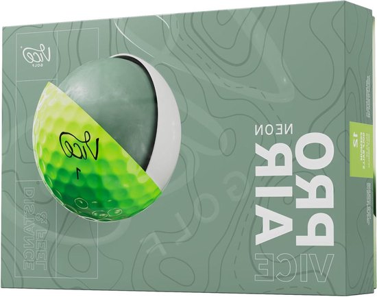 Golfballen - Golfbal set - Golfspel verbeteren - Zachte kernconstructie - 12 stuks - Lime groen