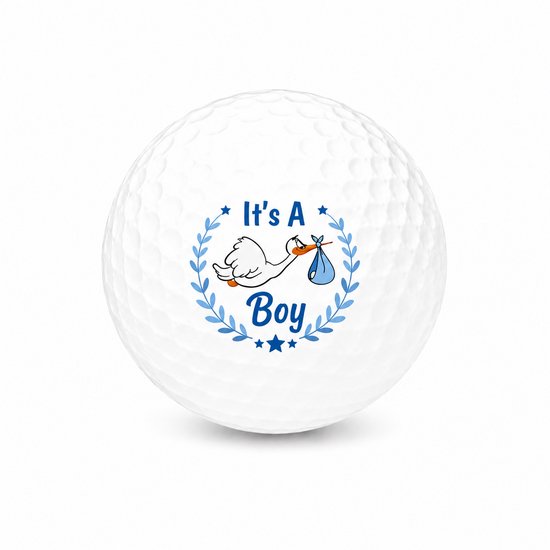 Golfballen It's a Boy - Geboorte Golf Cadeau - 3 stuks - Wilson - Bedrukte Golfballen