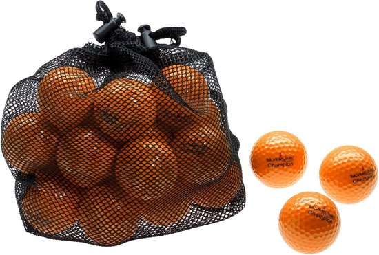 Golfballen Kampioen - 25 Oranje Golfsballen van Merkloos