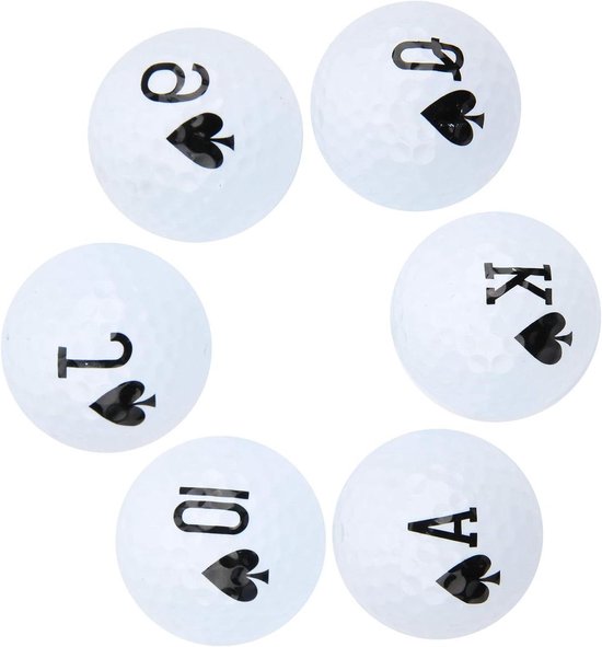 Golfballen Lange Afstand - Oefenballen Swingend - Golfspel Verbeteren - Dubbellaags Ontwerp - 6 Stuks - Wit