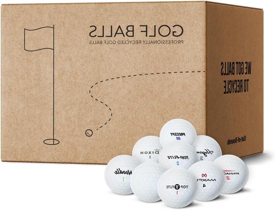 Golfballen Mix - Gebruikte Ballen - Golf Spelen - Topkwaliteit Mix - 100 Stuks - Wit