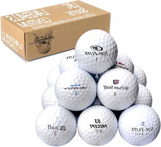 Golfballen Mix - Gebruikte golfballen - Golfen op de baan - AAA/AA Kwaliteit - 100 stuks - Wit