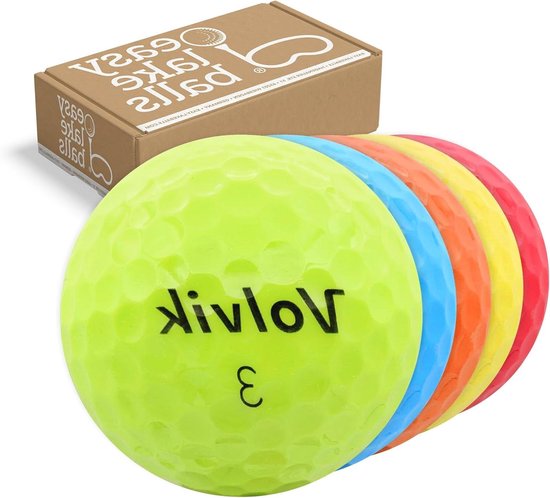 Golfballen Mix - Gekleurde Golfballen - Golf Spelen - Hoge Zichtbaarheid - 50 Stuks - Multicolor