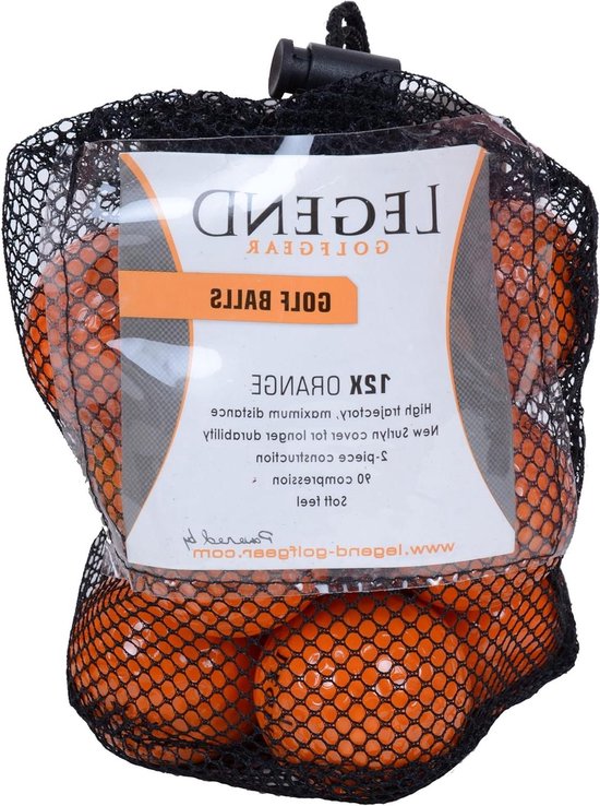 Golfballen Net - Golf Accessoires - Sporten en Spelen - Opvallende Kleur - 12 Stuks - Oranje