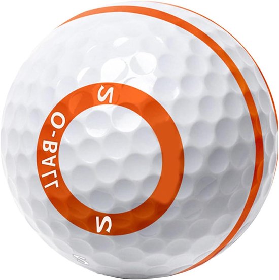 Golfballen Oefen - Trainingsballen Golf - Golfspel Verbeteren - Oranje Lijn Correctie - 43 cm Diameter - Oranje