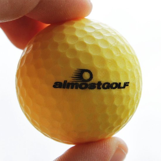 Golfballen Oefenballen - Trainingsballen - Golf Oefenen - Glasbreukvast - 10 Stuks - Geel