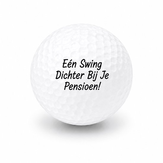 Golfballen Pensioen - Afscheid Golf Cadeau - 3 stuks - Wilson - Golfbal met Opdruk