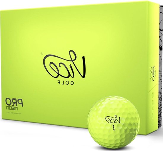 Golfballen - Pro golfballen - Golfen op de baan - Urethaan shell - 12 stuks - Neon Lime Groen