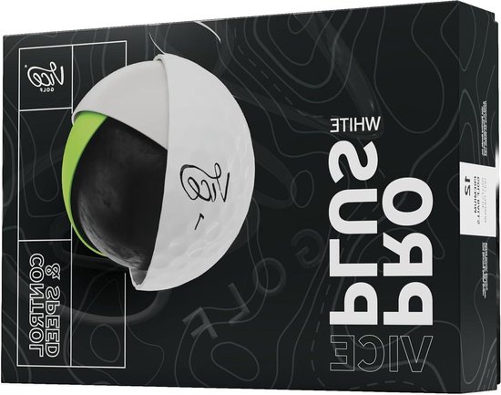 Golfballen - Pro Plus ballen - Golf Spelen - 4-laags Cast Urethane - 1.68 inch - Wit