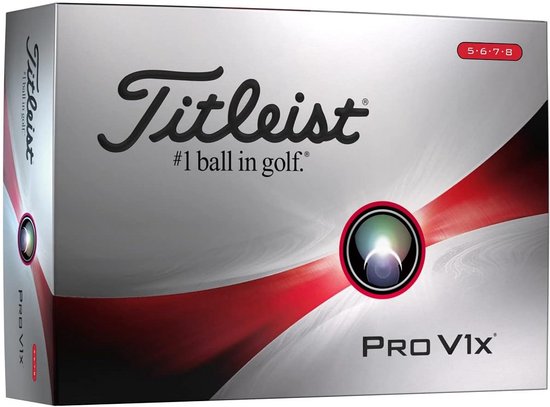 Golfballen Pro V1X - Hoge Nummers - 12 Stuks - Wit van Merkloos