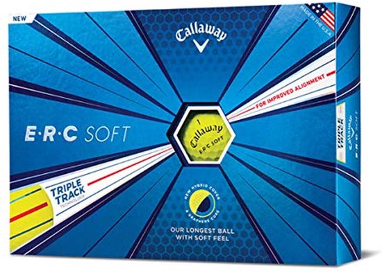 Golfballen Set - Afstandsballen Zacht - Lange Slagen - Hybride Cover Technologie - Twaalf Stuks - Geel