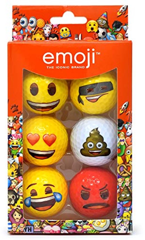 Golfballen Set - Emoji Ballen - Sport Plezier - Vrolijke Ontwerpen - 6 Stuks - Multicolor