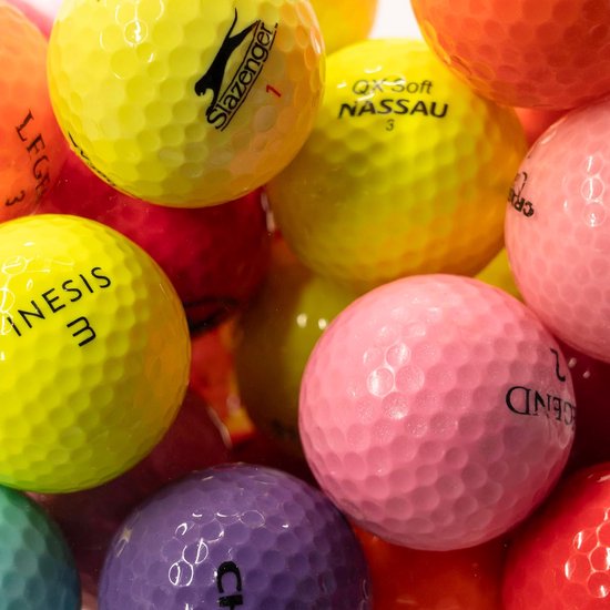 Golfballen Set - Gebruikte Ballen - Golf Spelen - Mix Topmerken Kwaliteit - 50 Stuks - Meerkleurig