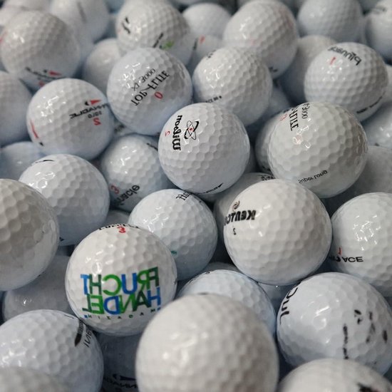 Golfballen Set - Gebruikte Golfballen - Golf Spelen - Mix AA/AAA Kwaliteit - 100 stuks - Wit